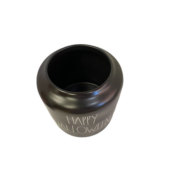 RAE Dunn Cannister Black Happy Halloween Kitchen Cookie 8"H x 8.5"W - Picture 4 of 14